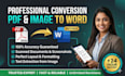 do PDF or image to word conversion