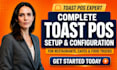 setup toast pos terminal and kitchen display system