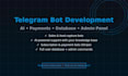 build a telegram bot with ai, payments, and database