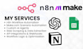 build ai agents and automation workflows with n8n, make com, zapier, and apify