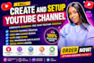 create youtube channel with logo banner SEO and branding