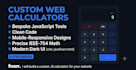 build a custom javascript calculator or interactive web tool
