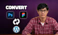 convert photoshop or figma design to wordpress website