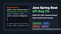 fix java spring boot api or backend bugs