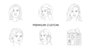 create premium custom line art illustrations