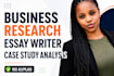 write business, proposal reports, case study analysis