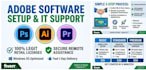 provide remote IT support to install and setup your adobe software