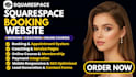 design squarespace booking coaching and online course website