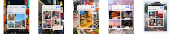 design aesthetic travel carousel posts for instagram