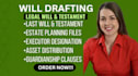 prepare a legally structured will and testament