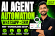 build n8n whatsapp customer support ai agent gohighlevel CRM ai automation
