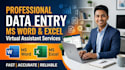 convert PDF to word or excel and do accurate retyping