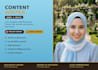 write articles and content in arabic and english