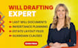 draft professional will and inheritance documents