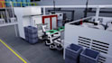 create 3d industrial animation, factory process animation manufacturing process