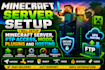 l setup minecraft server, ftp access, mods plugins and hosting