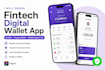 design fintech digital wallet app, ewallet, crypto UI UX