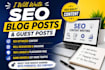 write SEO blog posts and guest posts