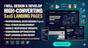 design and develop a high converting saas landing page