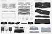 design ergonomic split key keyboard, foldable keyboard, ai smart keyboard