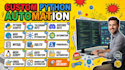 write custom scripts in python, bash, powershell and bots