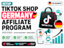 setup tiktok shop germany affiliate program and creator outreach