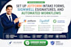 set up jotform intake forms, signwell esignatures, and automated workflows