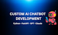 build a custom ai chatbot with python, fastapi and llms