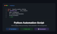 build a python automation script for your task