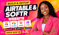 setup airtable airtable database design, zite, softr client portal, softr webapp