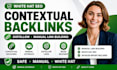 build white hat SEO contextual dofollow backlinks for google ranking