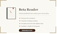 be your beta reader and give detailed manuscript feedback
