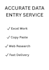 do accurate data entry and web research
