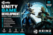 develop unity 2d game, 3d game, mobile game, multiplayer game and ar VR games