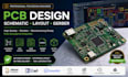 do pcb design, schematic, multilayer pcb layout in kicad, esp32, stm32, iot