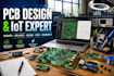 do pcb design, schematic, multilayer pcb layout in kicad, esp32, stm32, iot