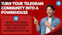 do telegram promotion, crypto telegram promotion and engagement