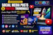 design social media posts and youtube thumbnails