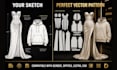 draft digital sewing pattern and precise size grading for factory production