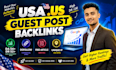 build contextual guest post backlinks on high da US websites