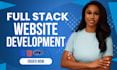 build custom website development, front end developer, full stack developer