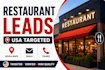 provide restaurant leads with verified email and phone number