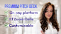 design a premium marketing deck or pitch deck