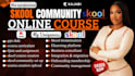 setup skool community, create online course curriculum and skool course upload