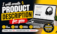 write captivating product descriptions