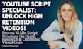 write retention optimized youtube scripts