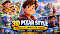 create cinematic pixar style 3d animation videos 3d pixar style 3d disney pixar