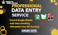 do accurate bulk data entry in excel and google sheets