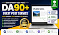 write and publish da90 guest post with dofollow seo backlink