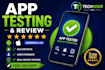 test and review your app
